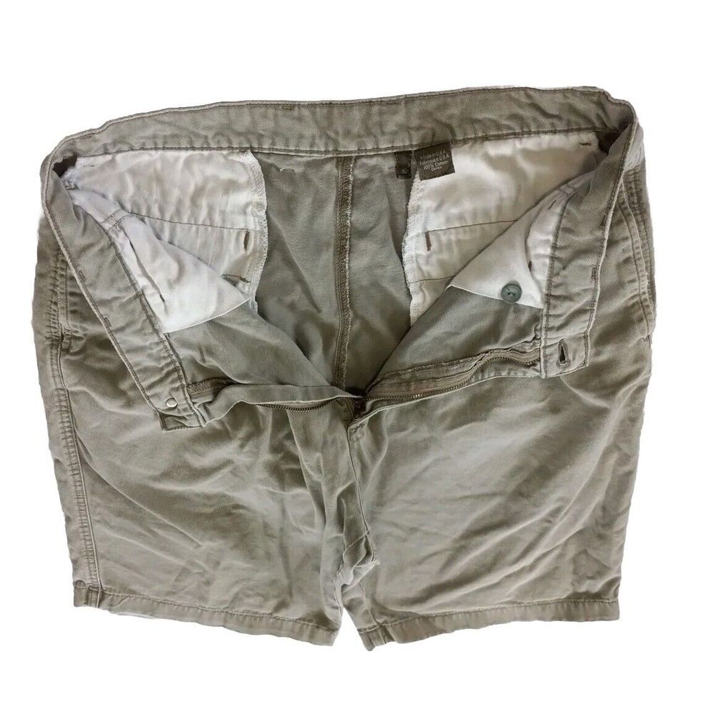 Vintage Calvin Klein Mens 36 Chino Short USA Made Cotton Faded‎ Green